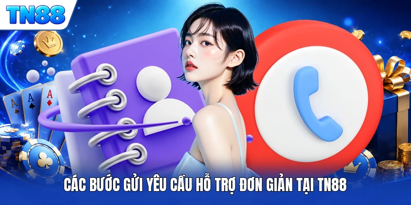 Các bước gửi yêu cầu hỗ trợ đơn giản tại TN88